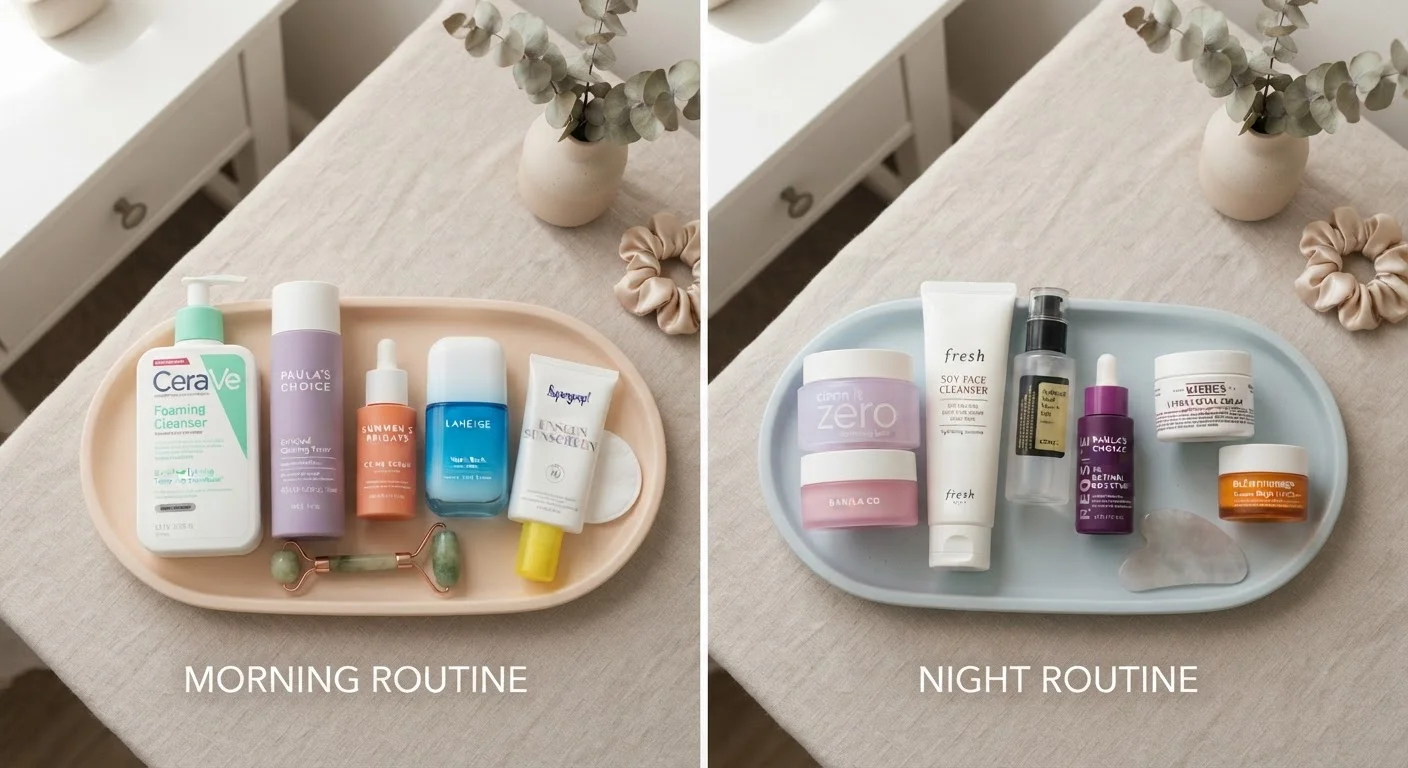 AM vs. PM Skincare: Which Ingredients Belong in Which Routine