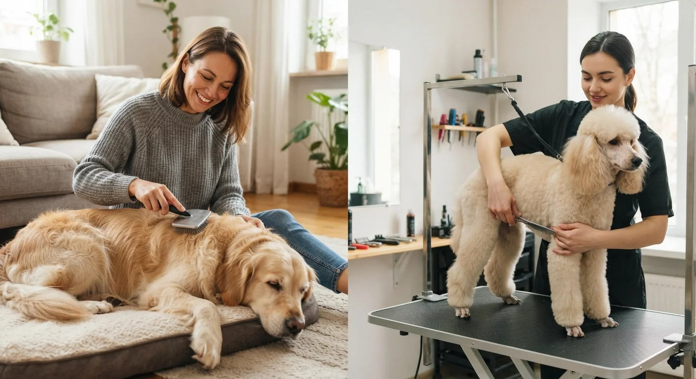 Grooming at Home vs. Professional Grooming: What Each Approach Covers