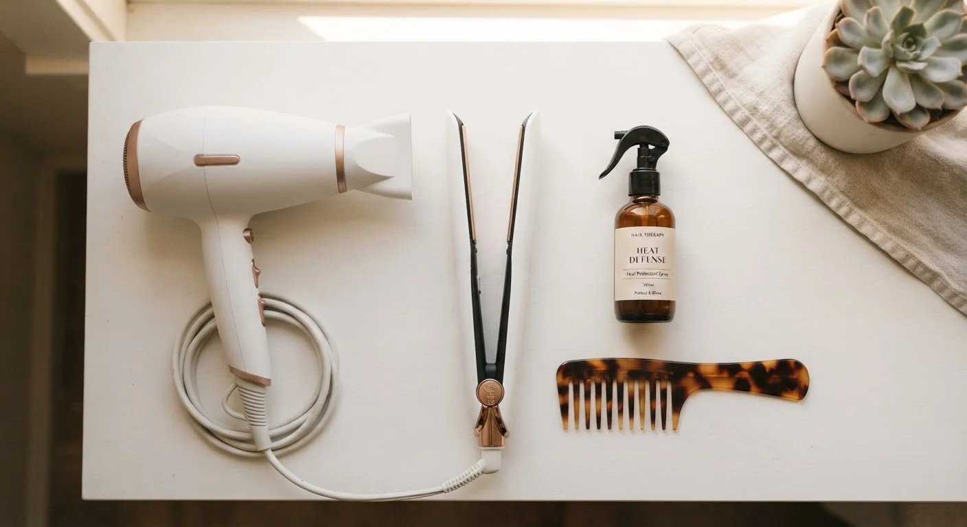 Heat Styling at Home: Practices That Protect While You Style
