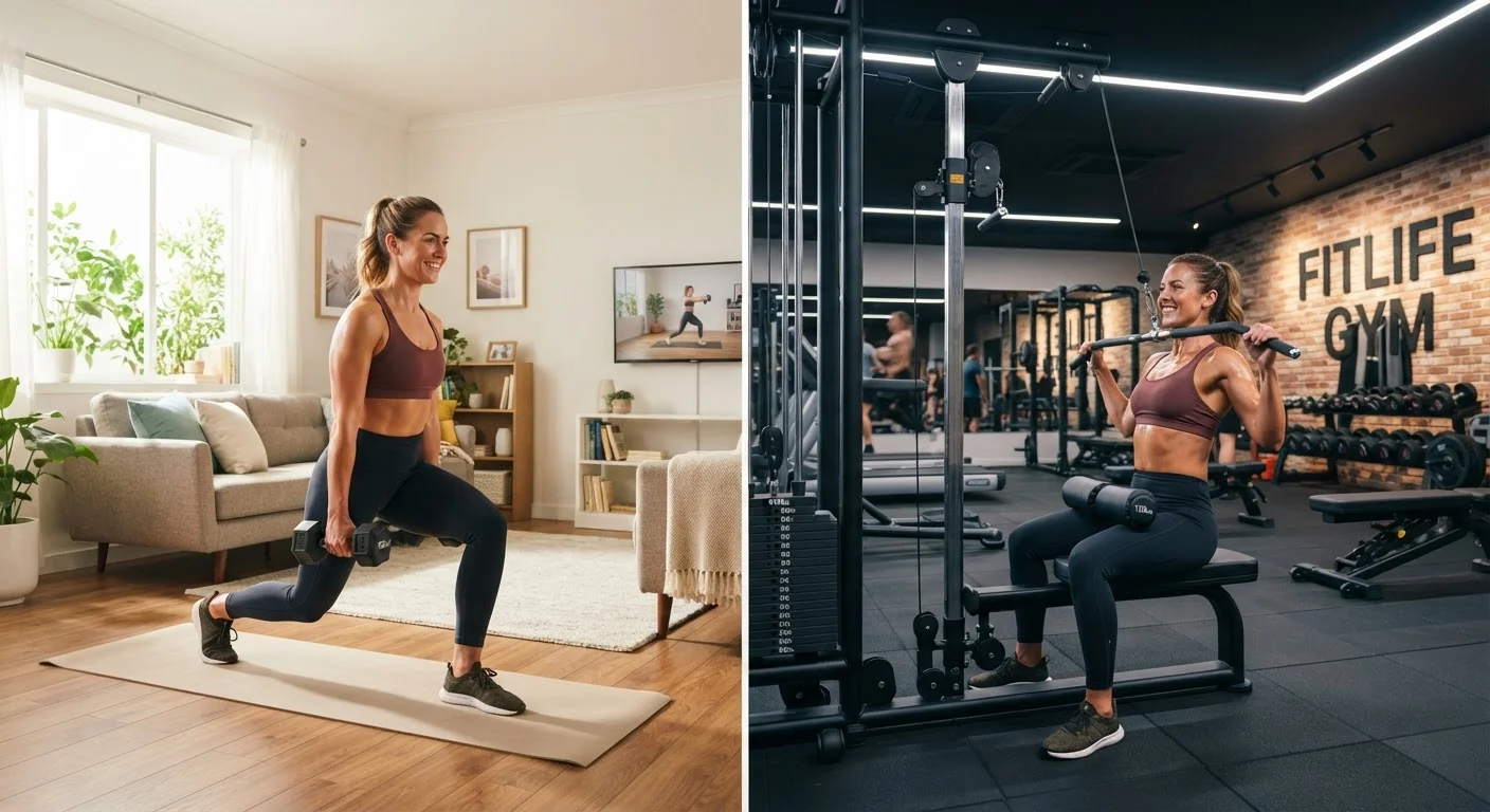 The Trade-Offs of Home Workouts vs. Going to the Gym