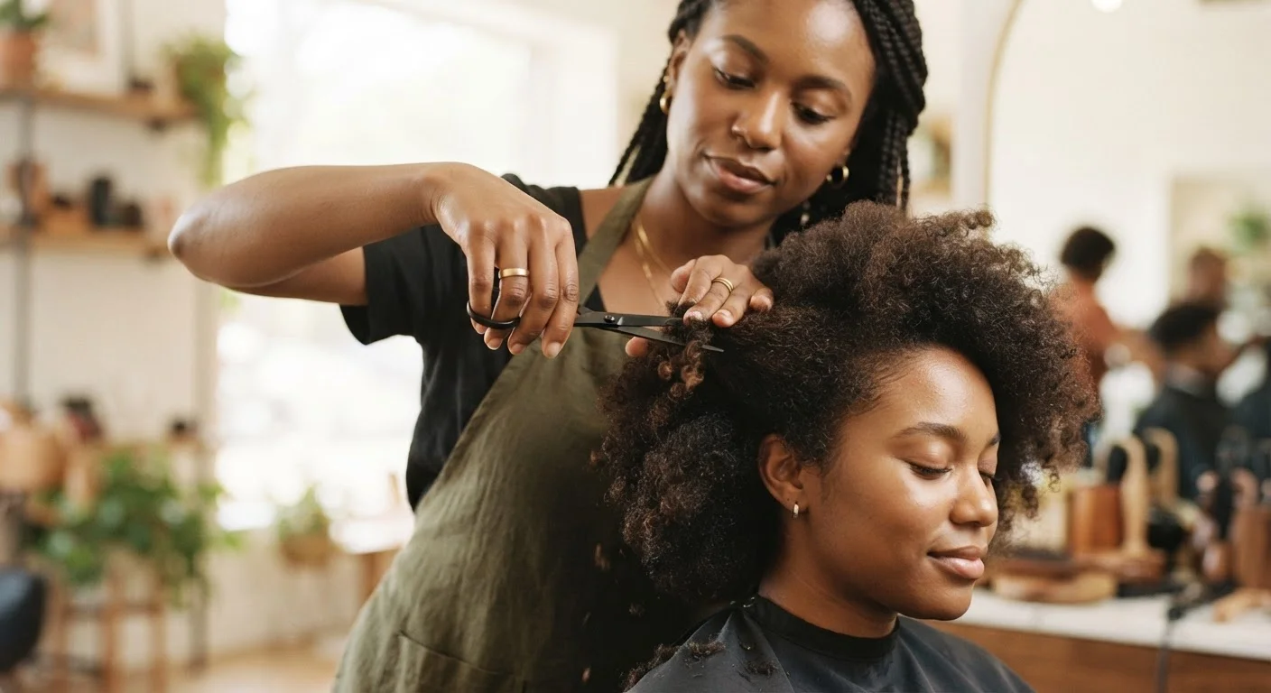 Trimming Natural Hair at Home Without Losing Length